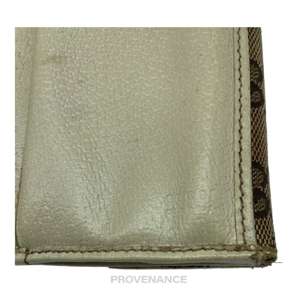 🔴 Gucci Long Wallet - GG Canvas White - Picture 6 of 7
